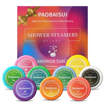 Shower Steamers Aromatherapy 9 Pack Shower Tablets Birthday Gifts for Women, Bath Bombs Gifts for Her,Spa Gifts for Women Vapor Shower Accessories